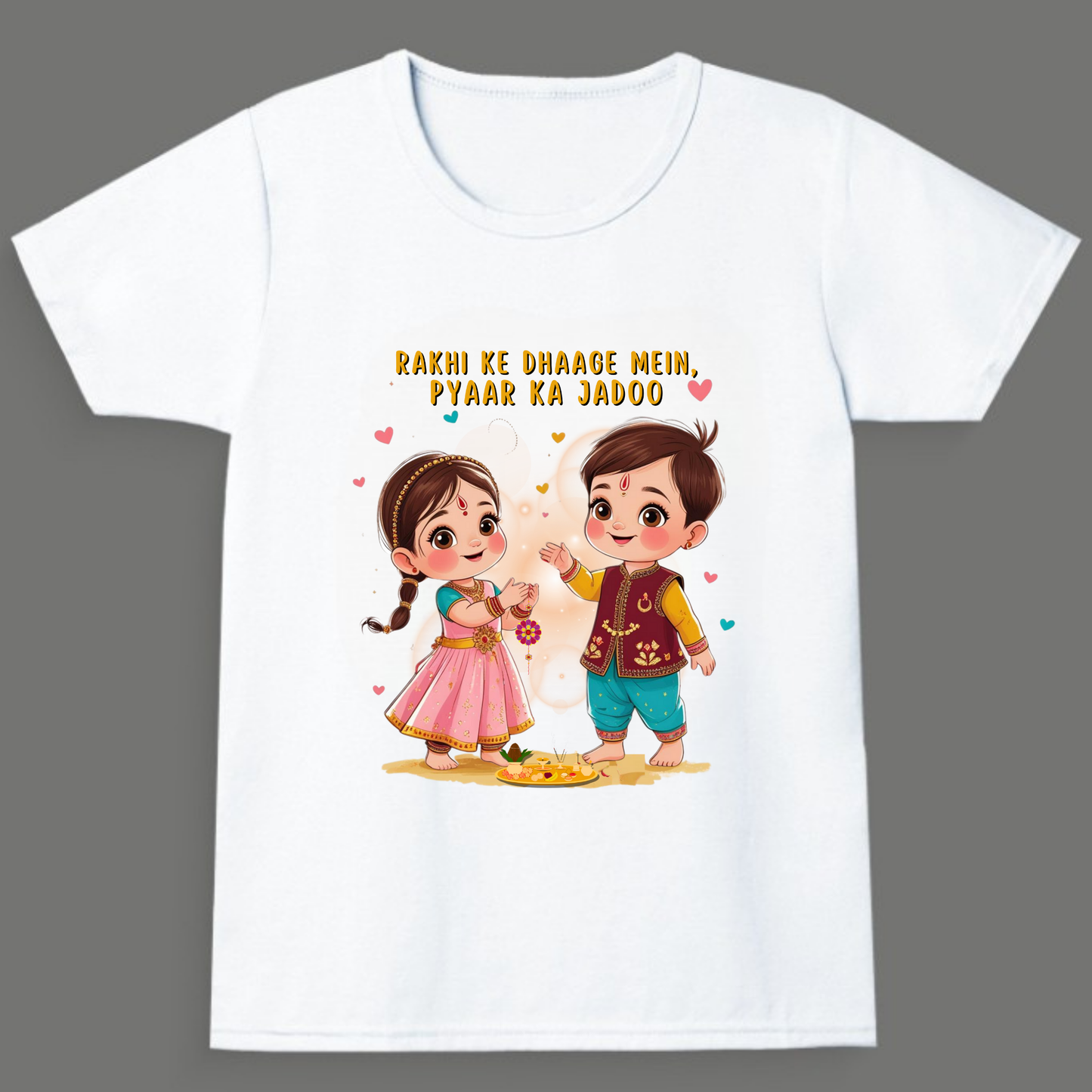 Rakhi ke Dhaage Mein, Pyaar Ka Jadoo - Boy's Crew Neck T-Shirt