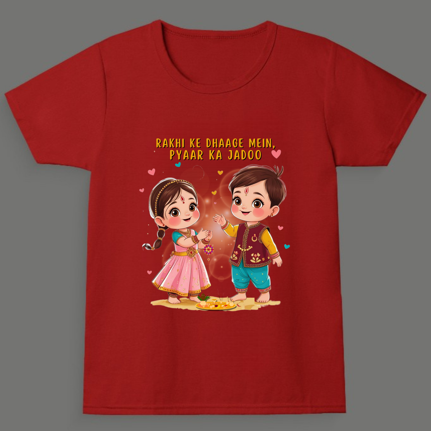 Rakhi ke Dhaage Mein, Pyaar Ka Jadoo - Boy's Crew Neck T-Shirt