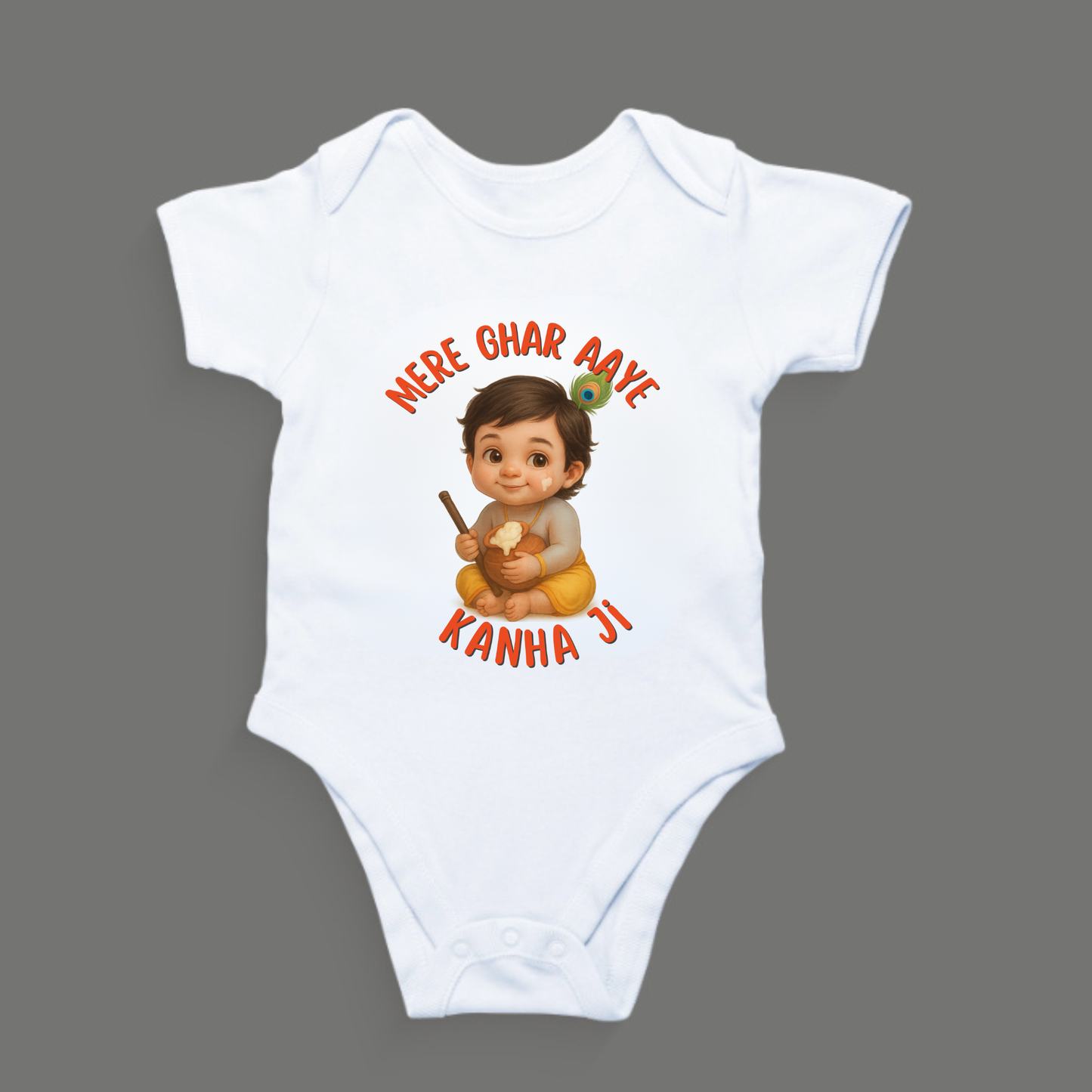 Mere Ghar Aaya Kanha Ji  - Kids Rompers