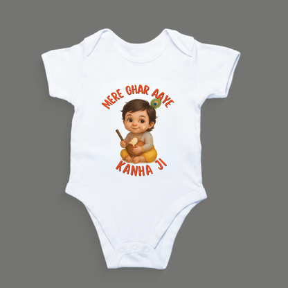 Mere Ghar Aaya Kanha Ji  - Kids Rompers