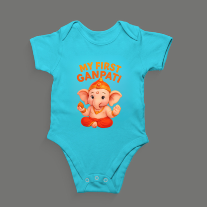 Romper: My First Ganpati – Festive Babywear for Little Devotees