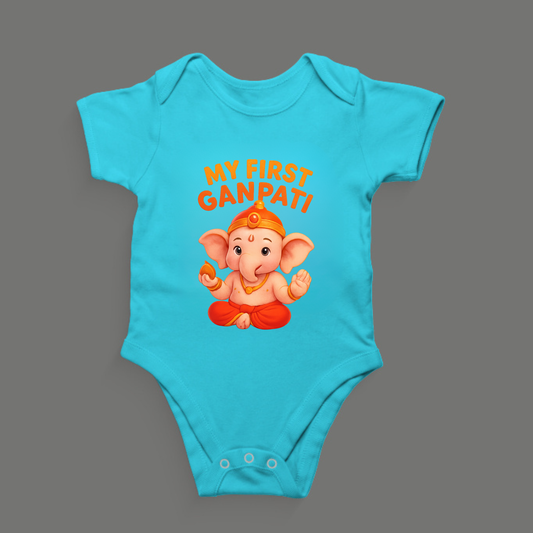 Romper: My First Ganpati – Festive Babywear for Little Devotees