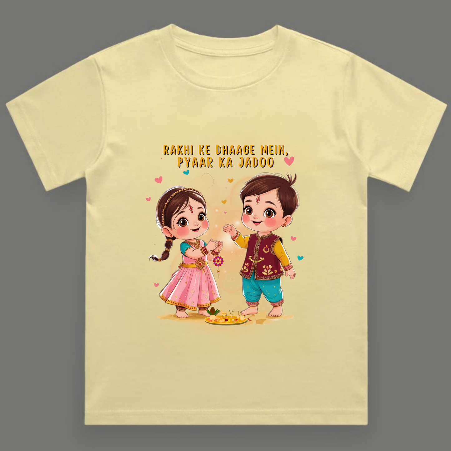 Rakhi ke Dhaage Mein, Pyaar Ka Jadoo - Boy's Crew Neck T-Shirt