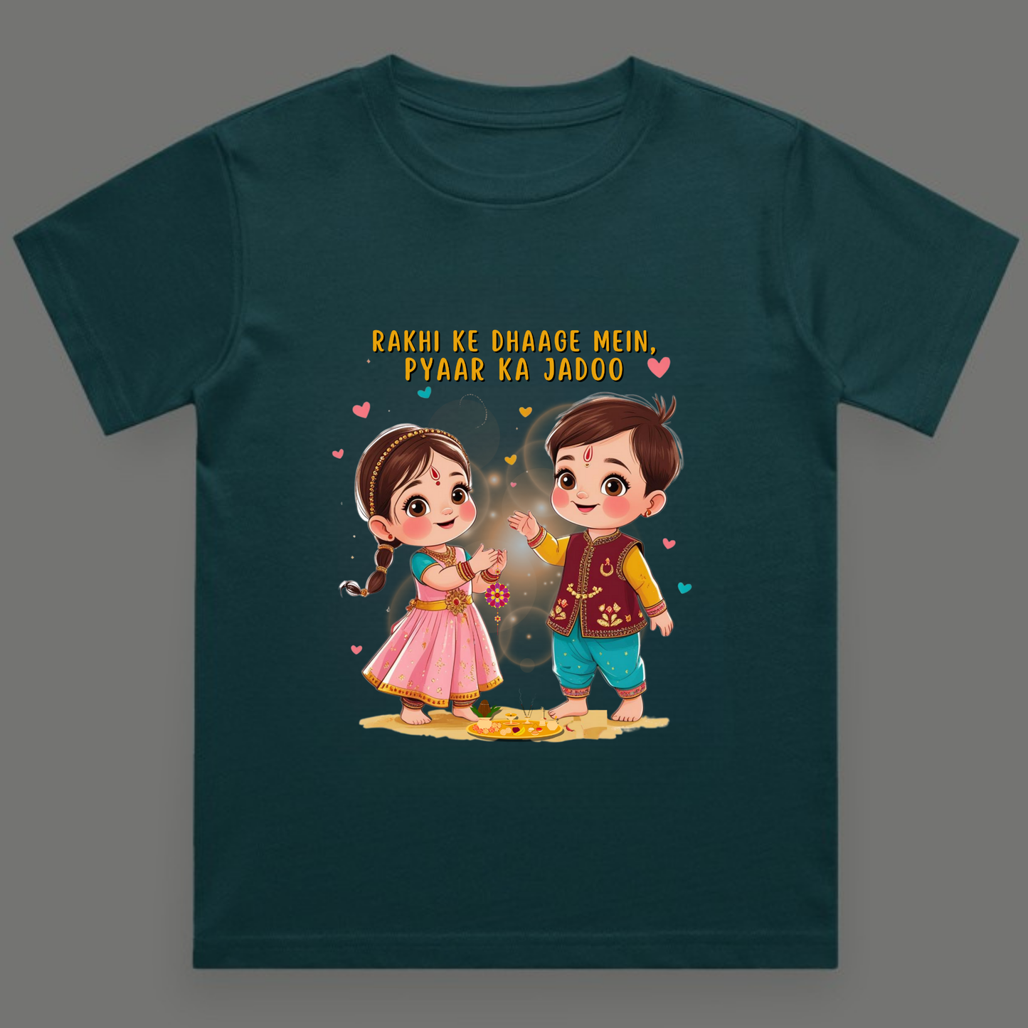 Rakhi ke Dhaage Mein, Pyaar Ka Jadoo - Boy's Crew Neck T-Shirt