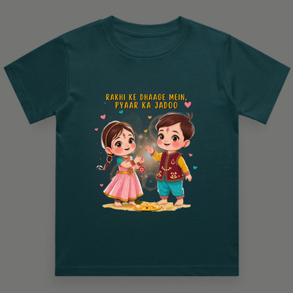 Rakhi ke Dhaage Mein, Pyaar Ka Jadoo - Boy's Crew Neck T-Shirt
