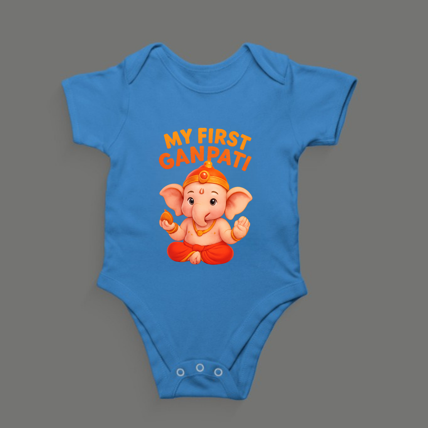 Romper: My First Ganpati – Festive Babywear for Little Devotees