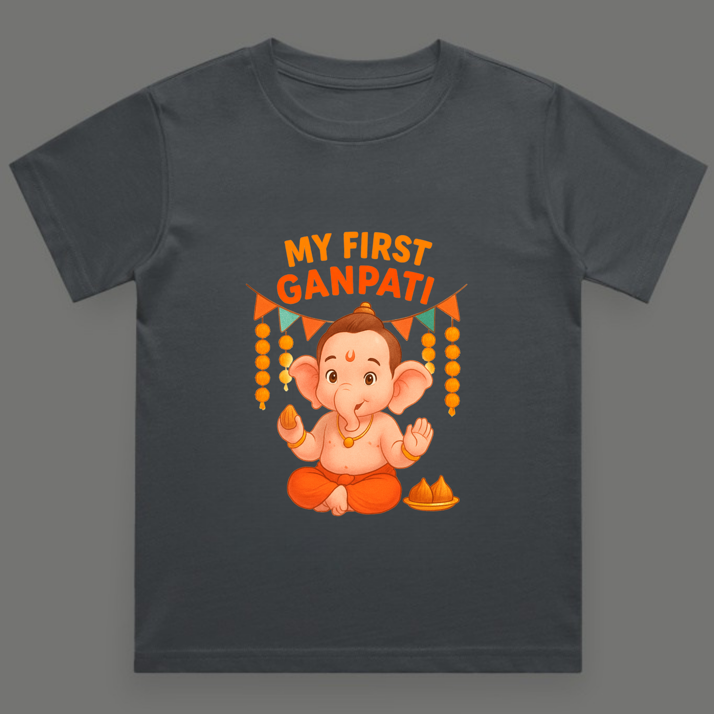 My First Ganpati – Festive Babywear - Unisex Crew Neck T-Shirt