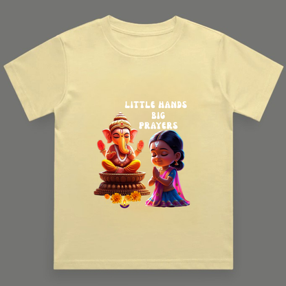 Little Hands, Big Prayers - Crew Neck T-Shirt