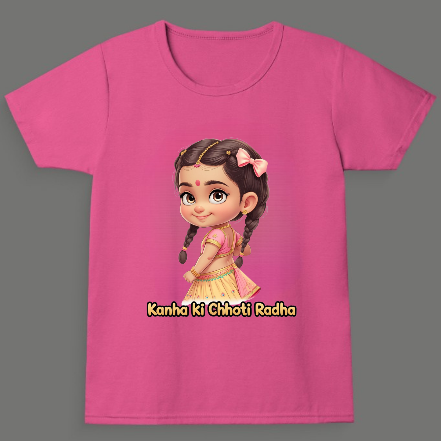 Kanha ki Chhoti Radha - Girl's Crew Neck T-Shirt