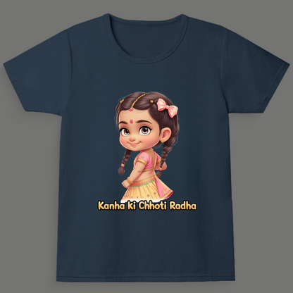 Kanha ki Chhoti Radha - Girl's Crew Neck T-Shirt