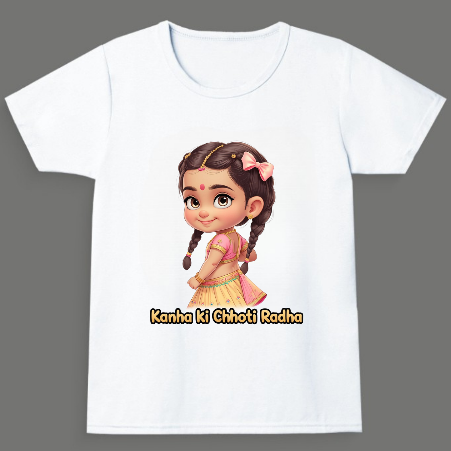 Kanha ki Chhoti Radha - Girl's Crew Neck T-Shirt