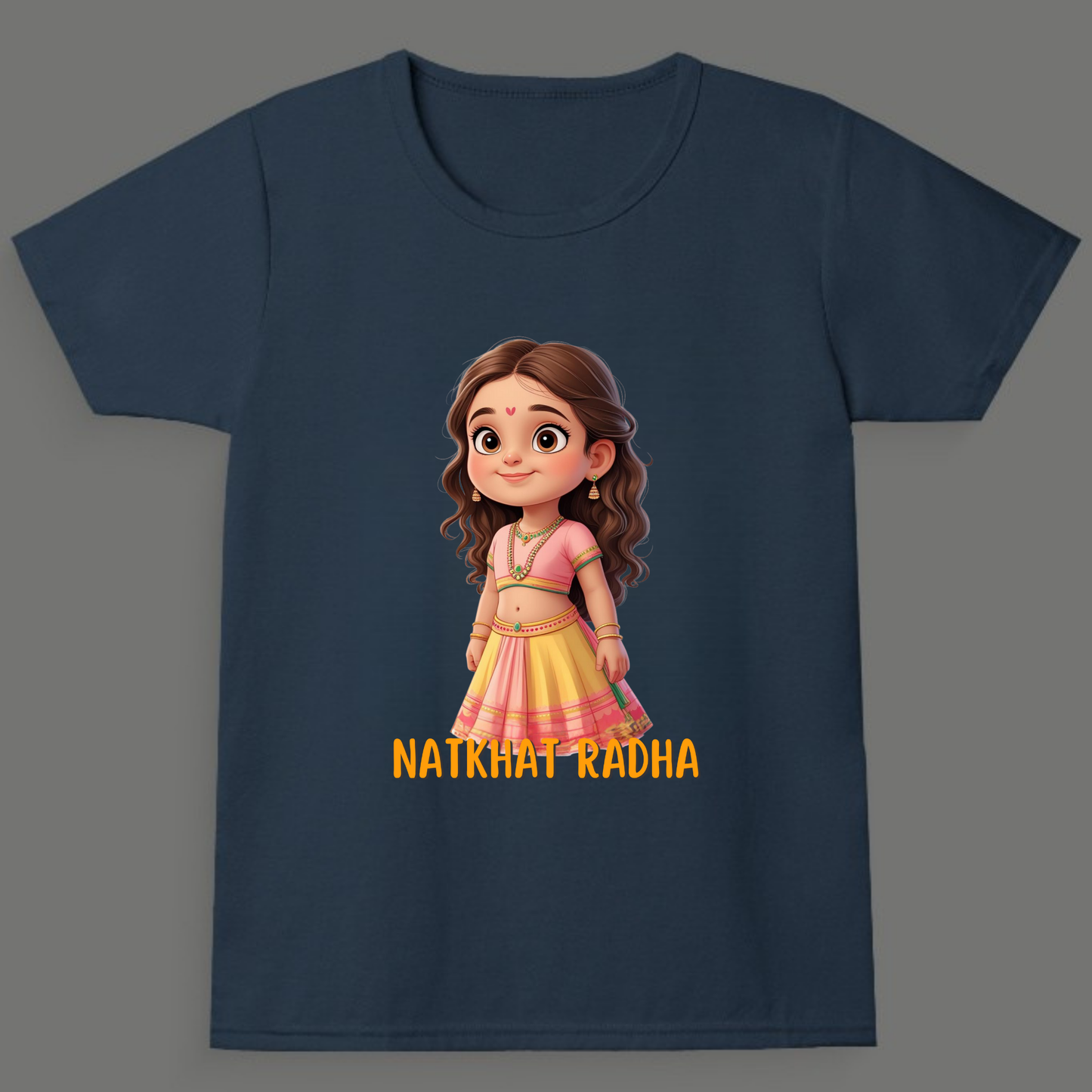 Natkhat Radha -  Crew Neck T-Shirt