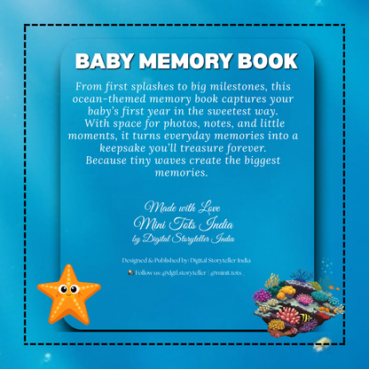 Ocean Theme Baby Memory Book