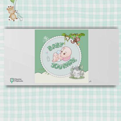 Jungle Theme Baby Memory Book – From Pregnancy to 1st Birthday (Unisex)