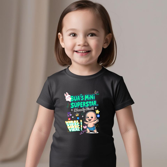 Adorable Bua- Girls T-shirts – Custom-Made for Comfort and Style