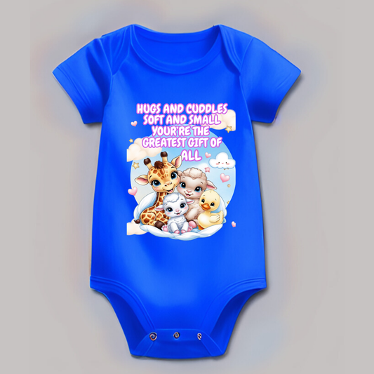 👶 Adorable Baby Romper – Soft Cotton | Cute Printed Design | Perfect Welcome Home Outfit (Unisex)