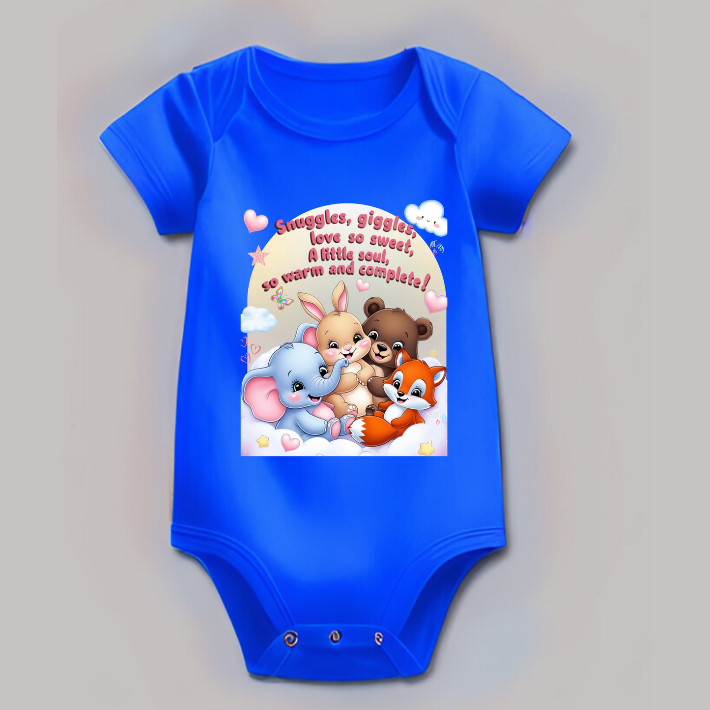 👶 Adorable Baby Romper – Soft Cotton | Cute Printed Design | Perfect Welcome Home Outfit (Unisex)