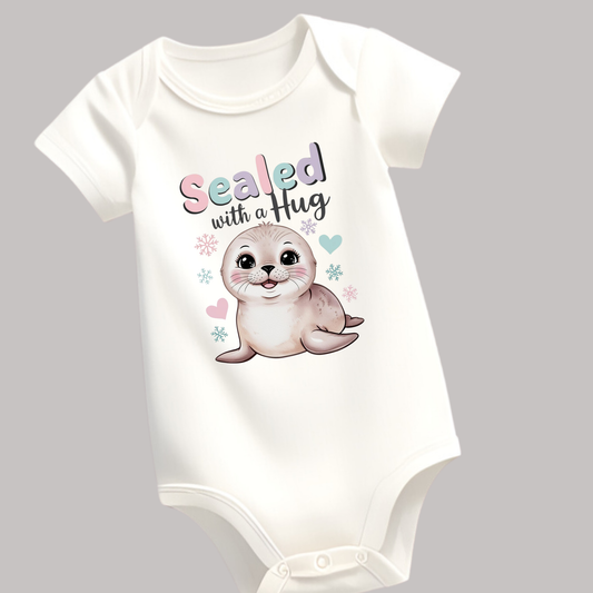 Sealed with a Hug Romper – Cute & Comfy Tee for Babies & Kids (Unisex)