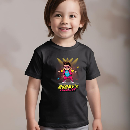 Mummy’s Rockstar Toddler T-Shirt – Cute & Trendy Baby Tee for Boys