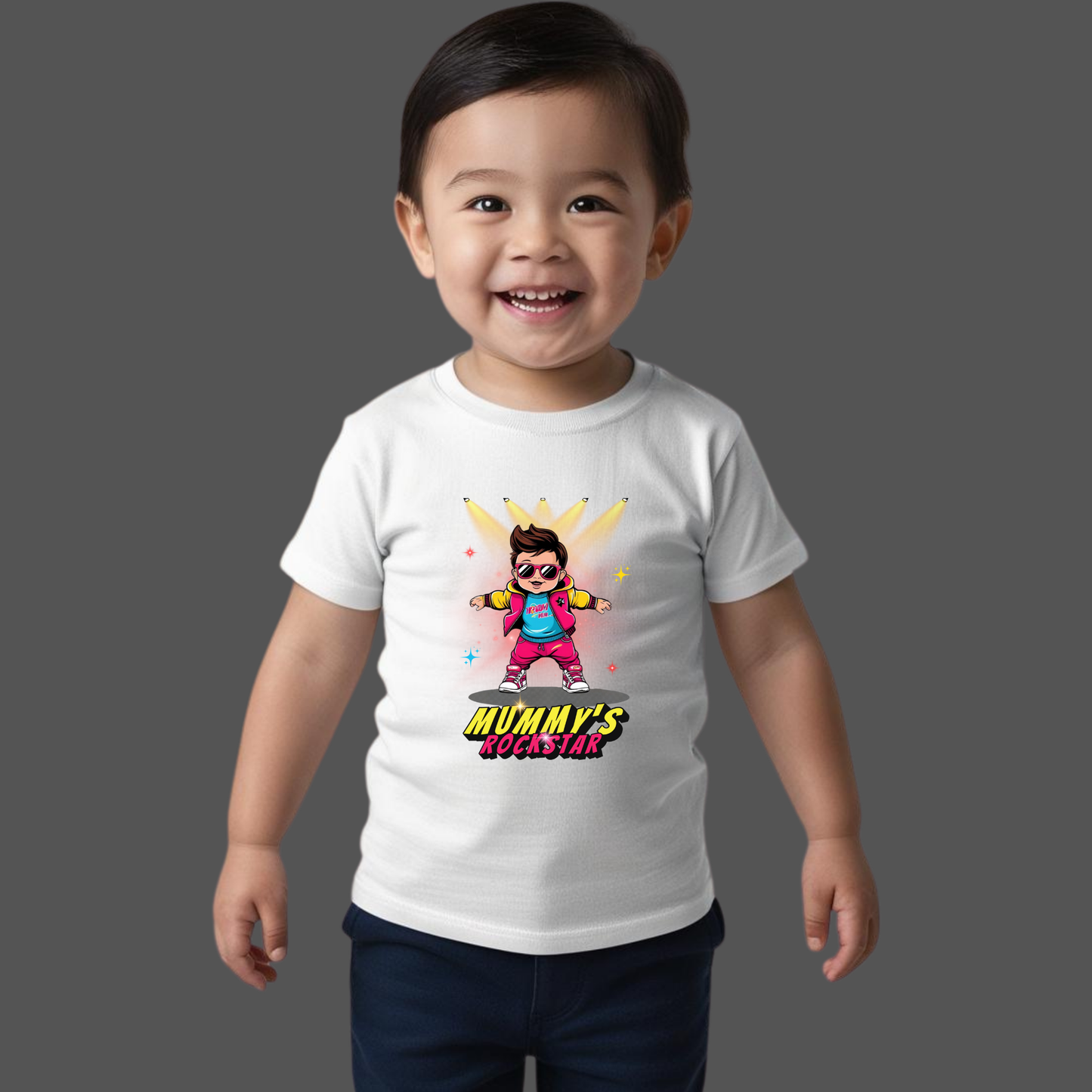 Mummy’s Rockstar Toddler T-Shirt – Cute & Trendy Baby Tee for Boys