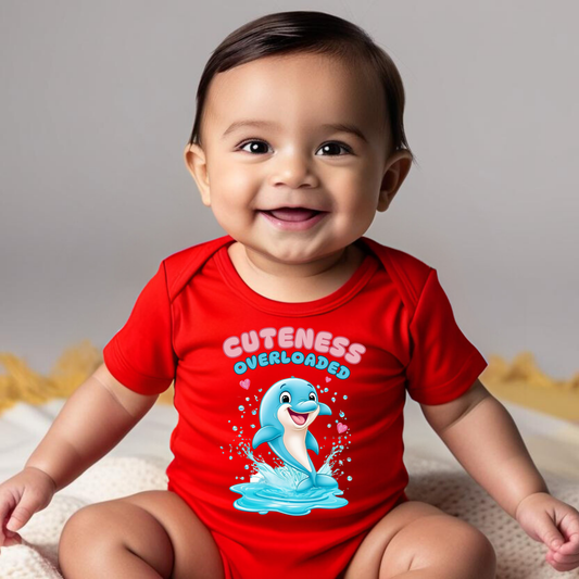 Cuteness Overloaded Romper – Soft & Adorable Baby Outfit (Unisex)