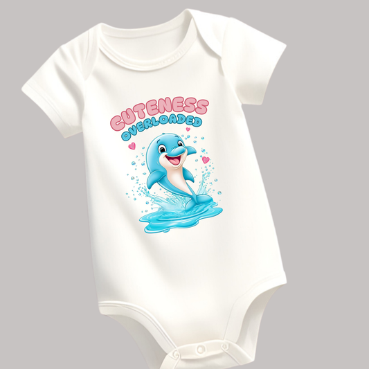 Cuteness Overloaded Romper – Soft & Adorable Baby Outfit (Unisex)
