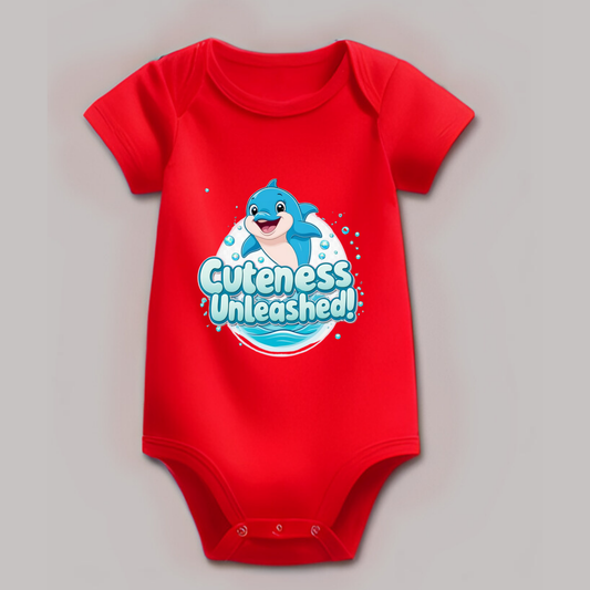 Cuteness Unleashed Romper – Soft & Playful Baby Outfit (Unisex)