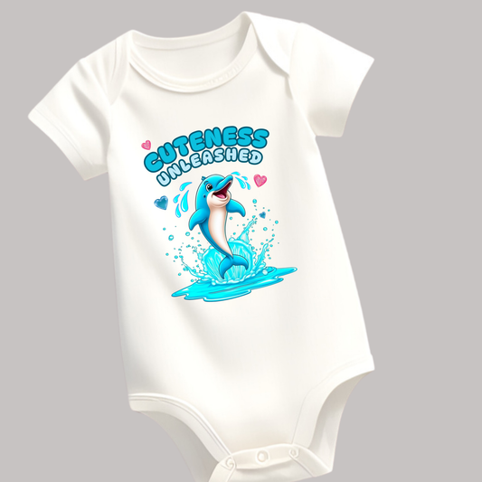 Cuteness Unleashed Romper – Soft & Playful Baby Outfit (Unisex)