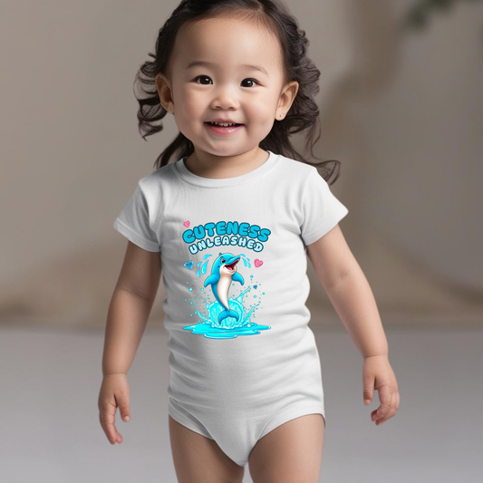 Cuteness Unleashed Romper – Soft & Playful Baby Outfit (Unisex)