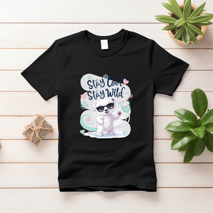 Stay Cool, Stay Wild T-Shirt – Trendy & Fun Tee for Babies & Kids