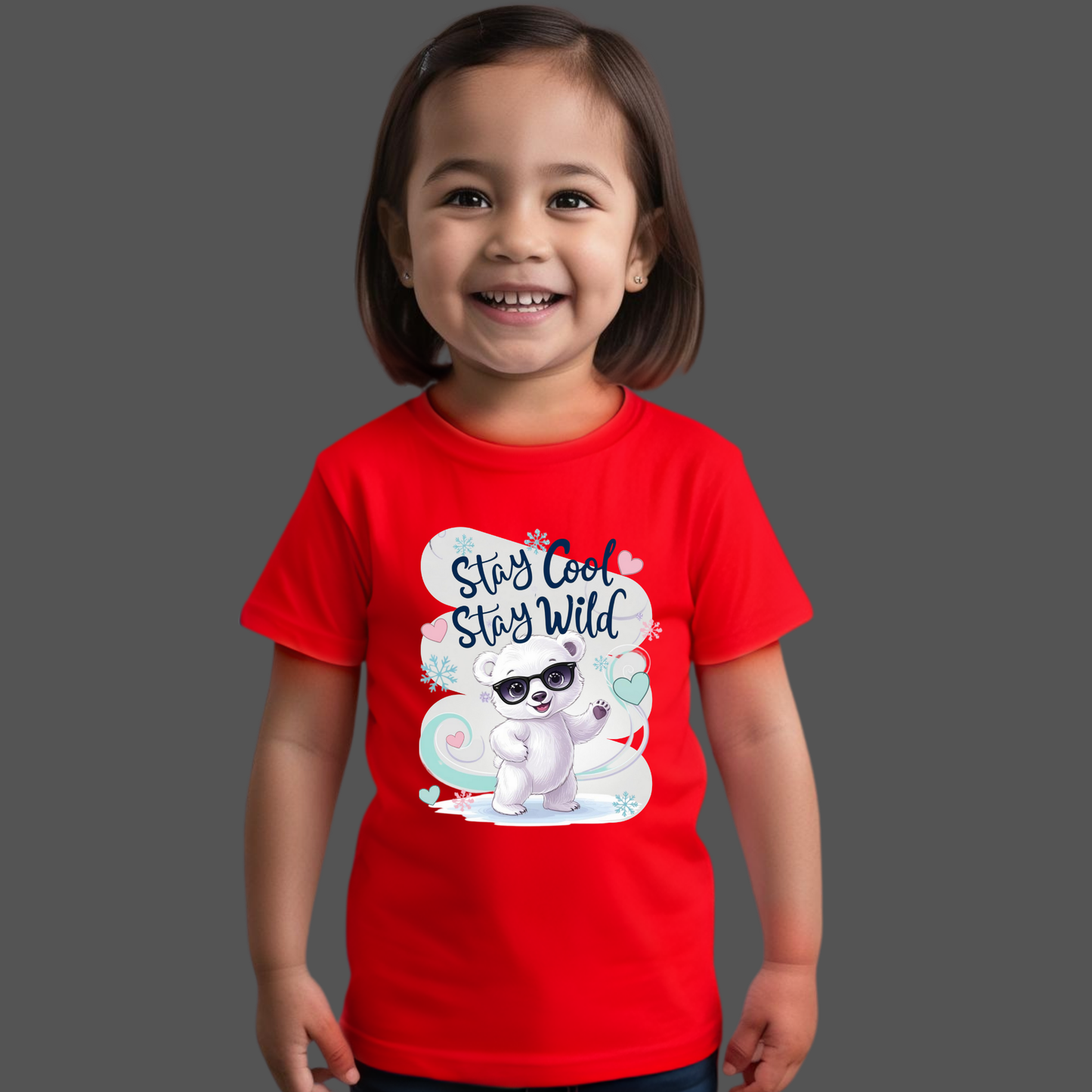 Stay Cool, Stay Wild T-Shirt – Trendy & Fun Tee for Babies & Kids