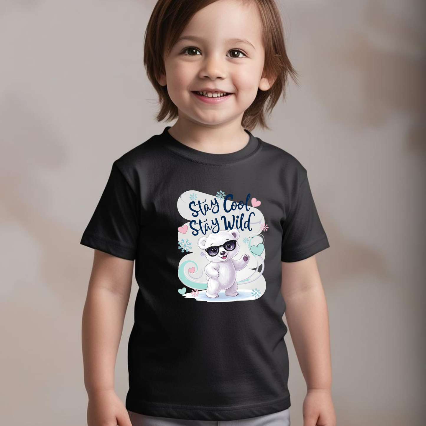 Stay Cool, Stay Wild T-Shirt – Trendy & Fun Tee for Babies & Kids