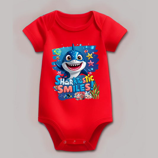 Snappy Shark Romper - Sharktastic Smiles - Unisex