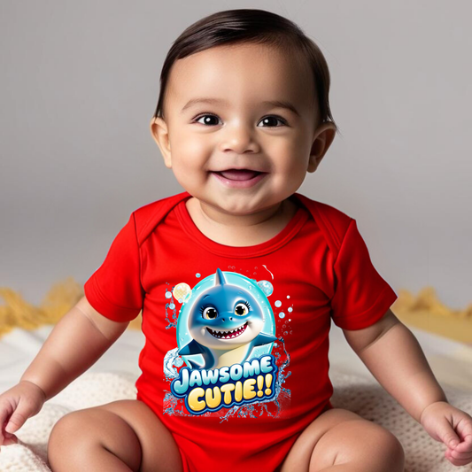 Snappy Shark Romper -  "Jawsome Cutie" - Unisex
