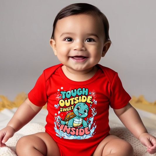 🐢 Meet Shelly the Sea Turtle! Tough Outside, Sweet Inside - Ocean Adventure Summer Romper - ( Unisex)