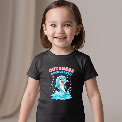 Cuteness Overloaded T-Shirt – Adorable Dolphin Tee for Babies & Kids