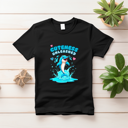 Cuteness Unleashed T-Shirt – Fun & Adorable Dolphin Tee for Kids