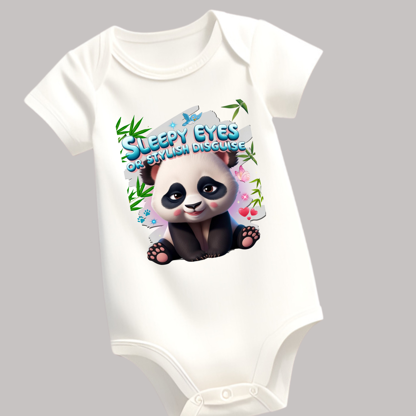 Sleepy Eyes or Stylish Disguise - Unisex Baby Romper