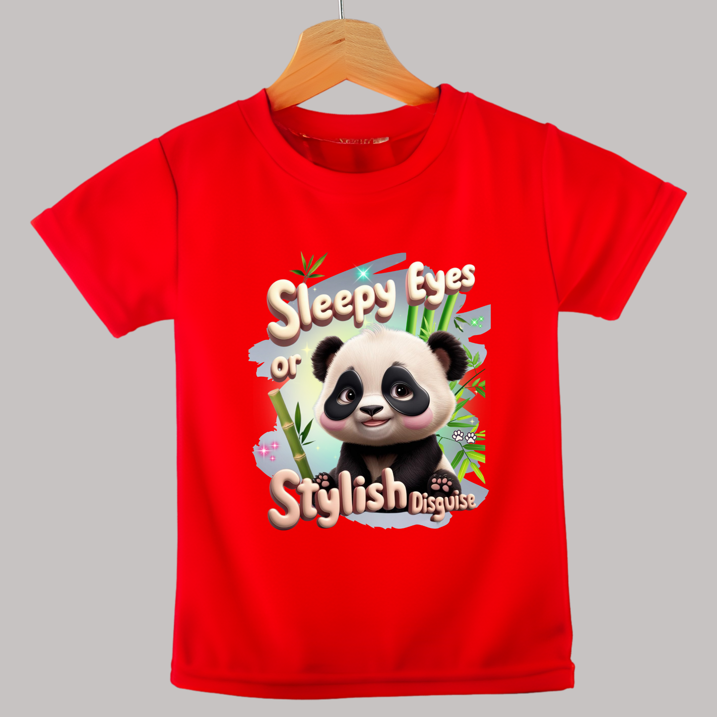 Sleepy Eyes or Stylish Disguise - Panda Design - Baby T-Shirt