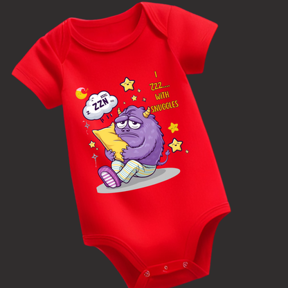 I Zzz.... with Snuggles – Cozy Baby Romper ( unisex)