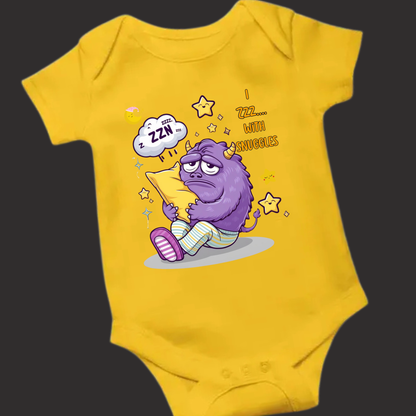 I Zzz.... with Snuggles – Cozy Baby Romper ( unisex)