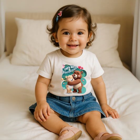 Papa Ka Favourite – Cute Toddler T-Shirt | Father's Day Gift