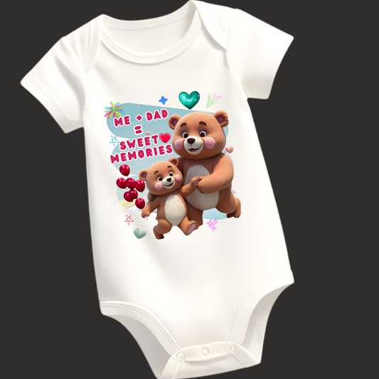 Me + Dad = Sweet Memories | Baby Romper