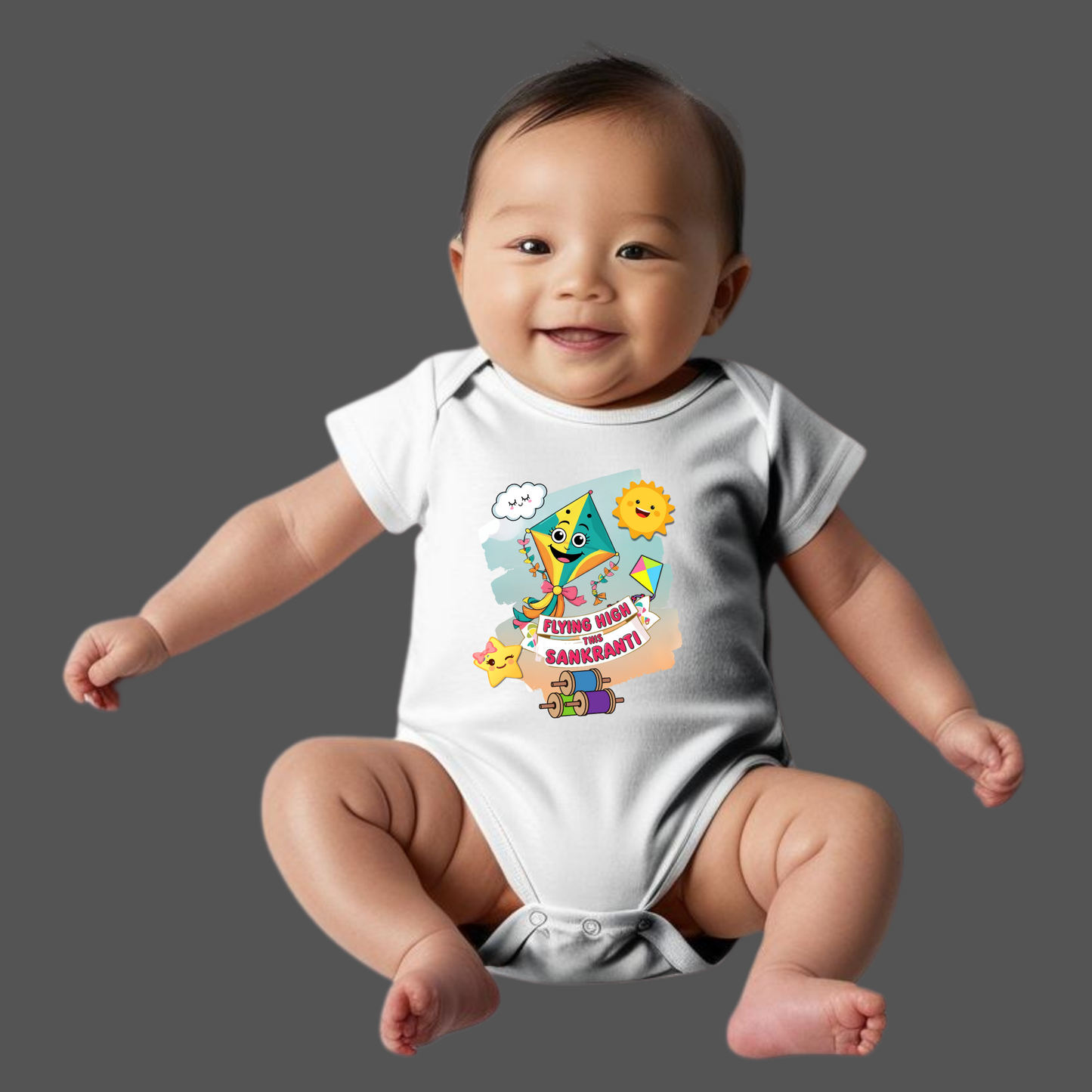 Makar Sankranti Baby Romper – Cute Festive Outfit for Toddlers