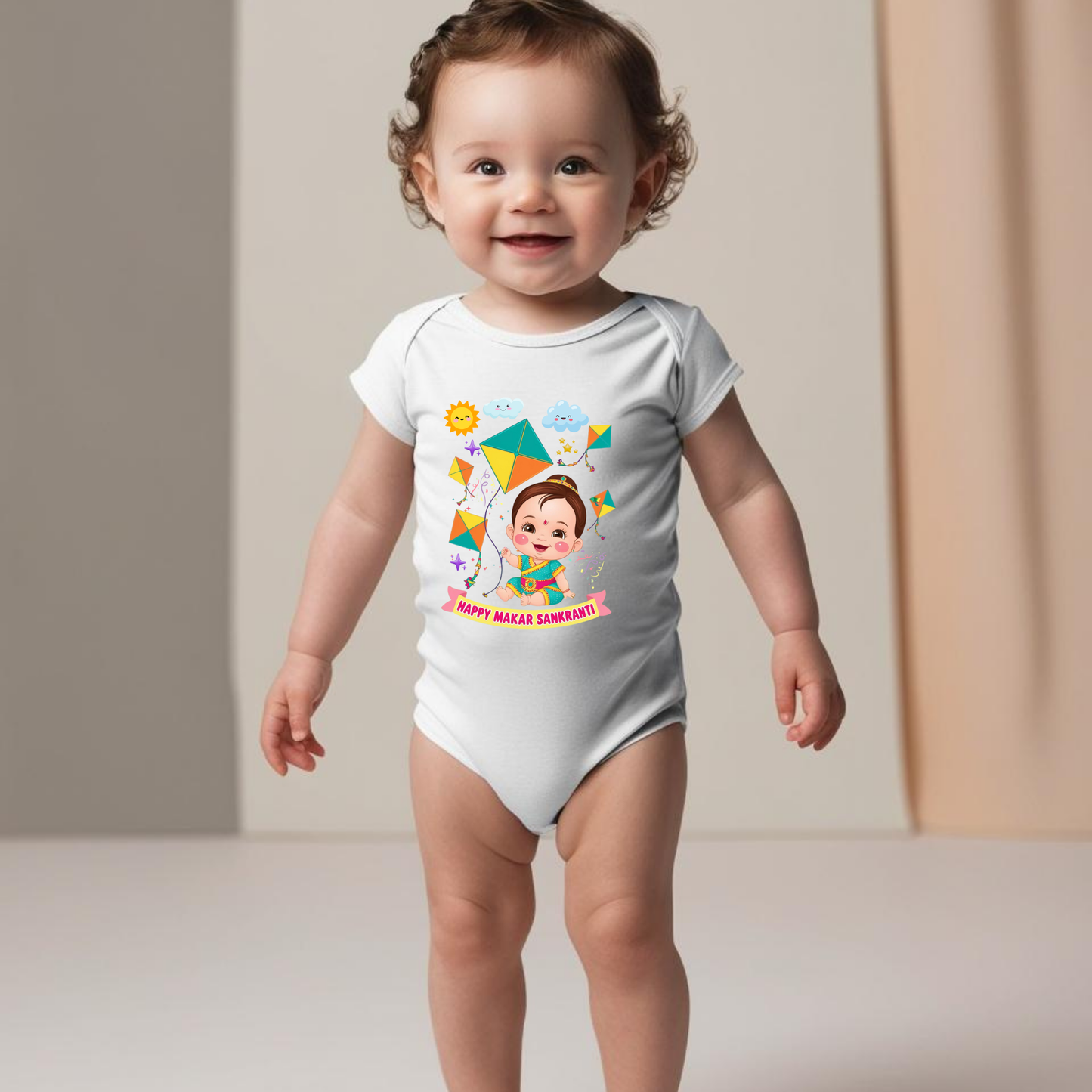 Makar Sankranti Baby Romper – Cute Festive Outfit for Toddlers