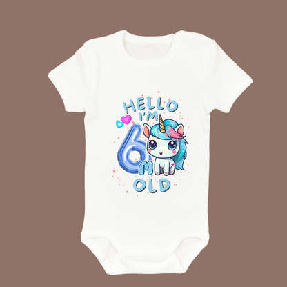 Adorable Baby Milestone Rompers | 6 month old | Soft & Comfy Cotton
