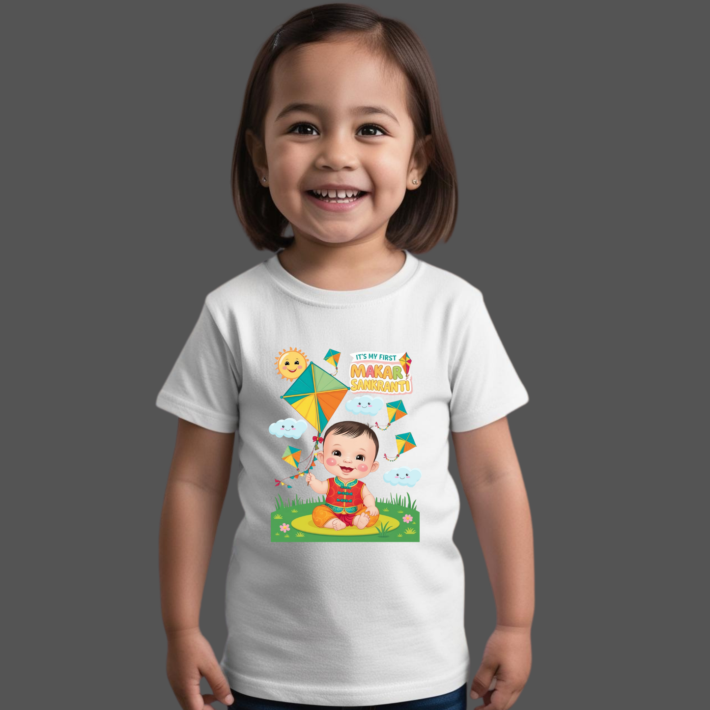 Makar Sankranti Baby T-shirt– Cute Festive Outfit for Toddlers