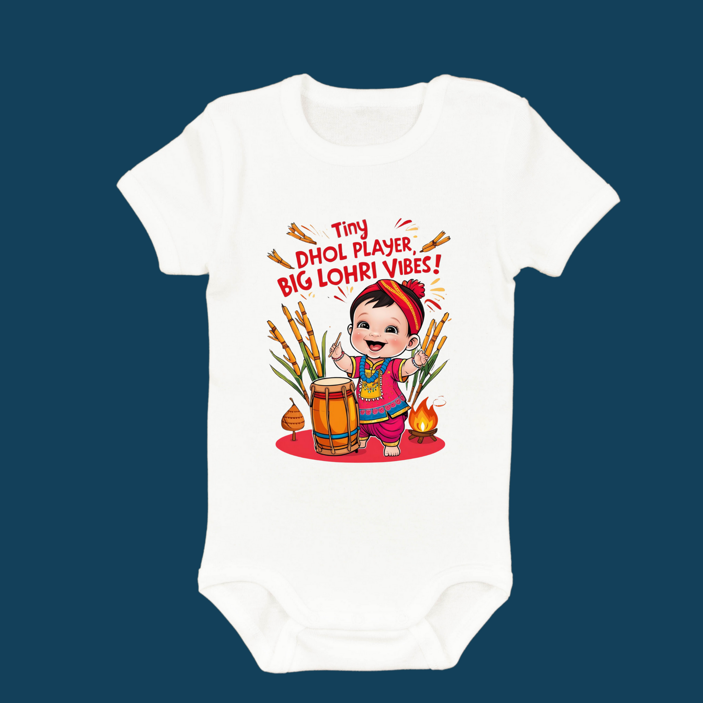 Adorable Lohri Rompers – Celebrate Your Baby's First Festival in Style!