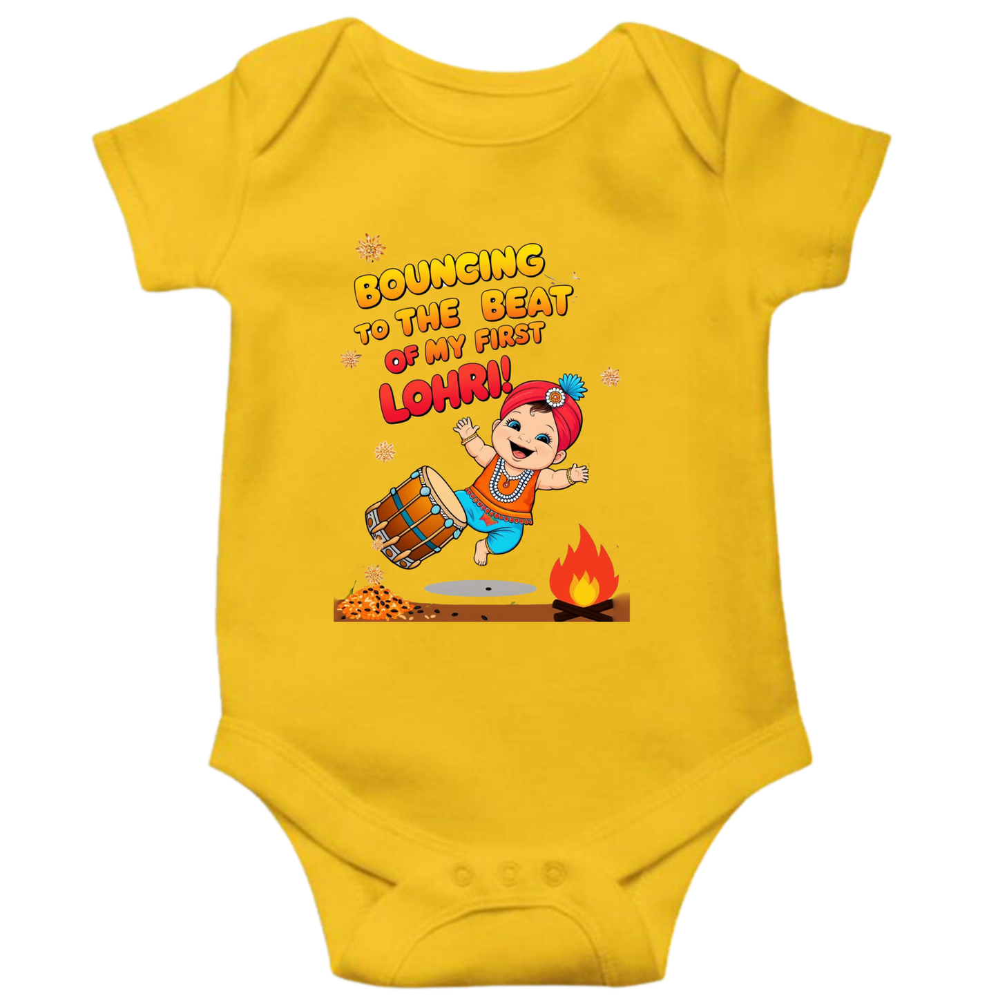 Adorable Lohri Rompers – Celebrate Your Baby's First Festival in Style!