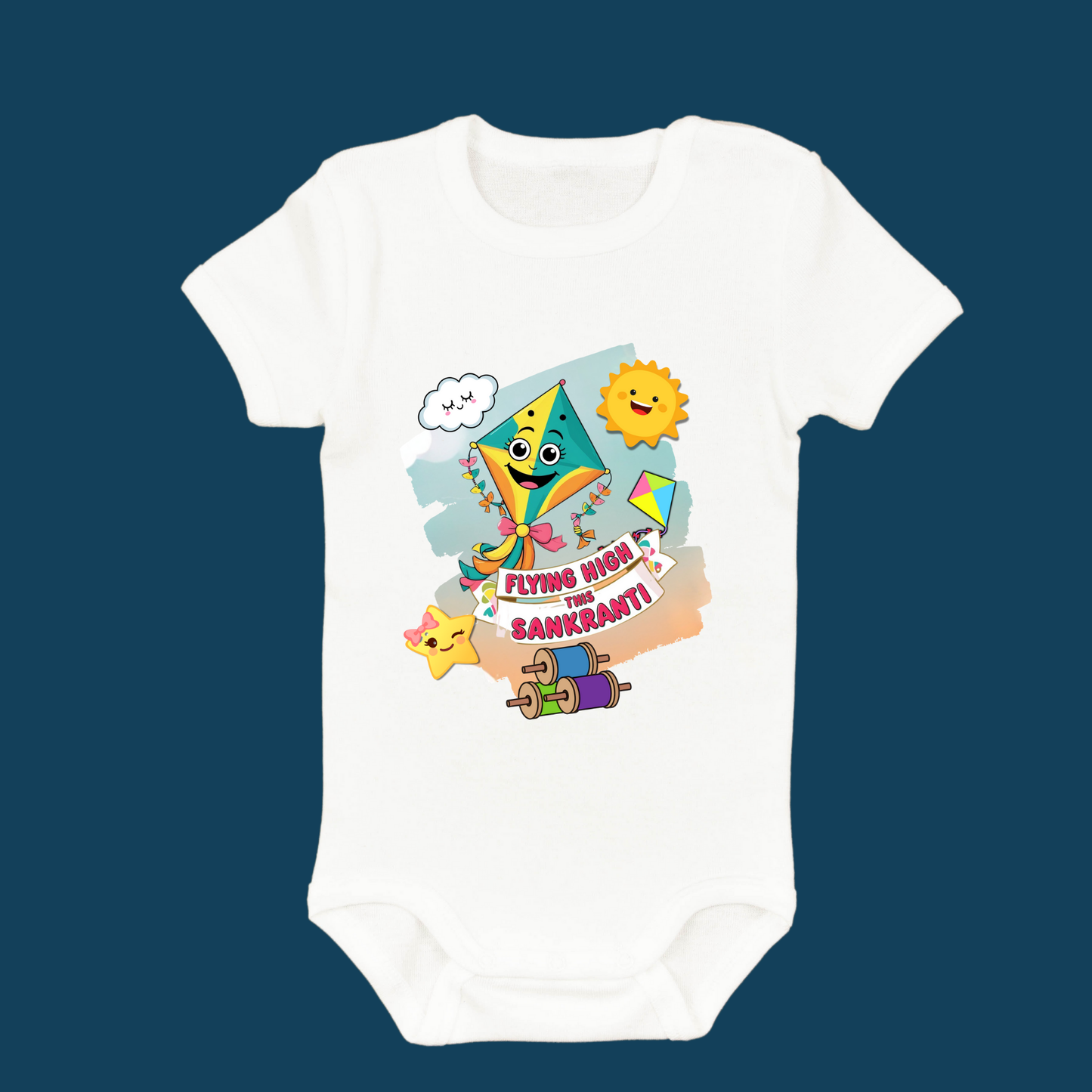 Makar Sankranti Baby Romper – Cute Festive Outfit for Toddlers
